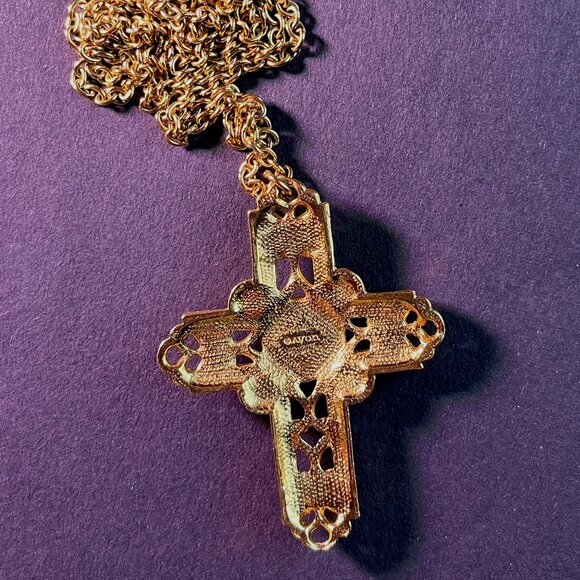 Colorful Cross Necklace (Avon) - Picture 2 of 2